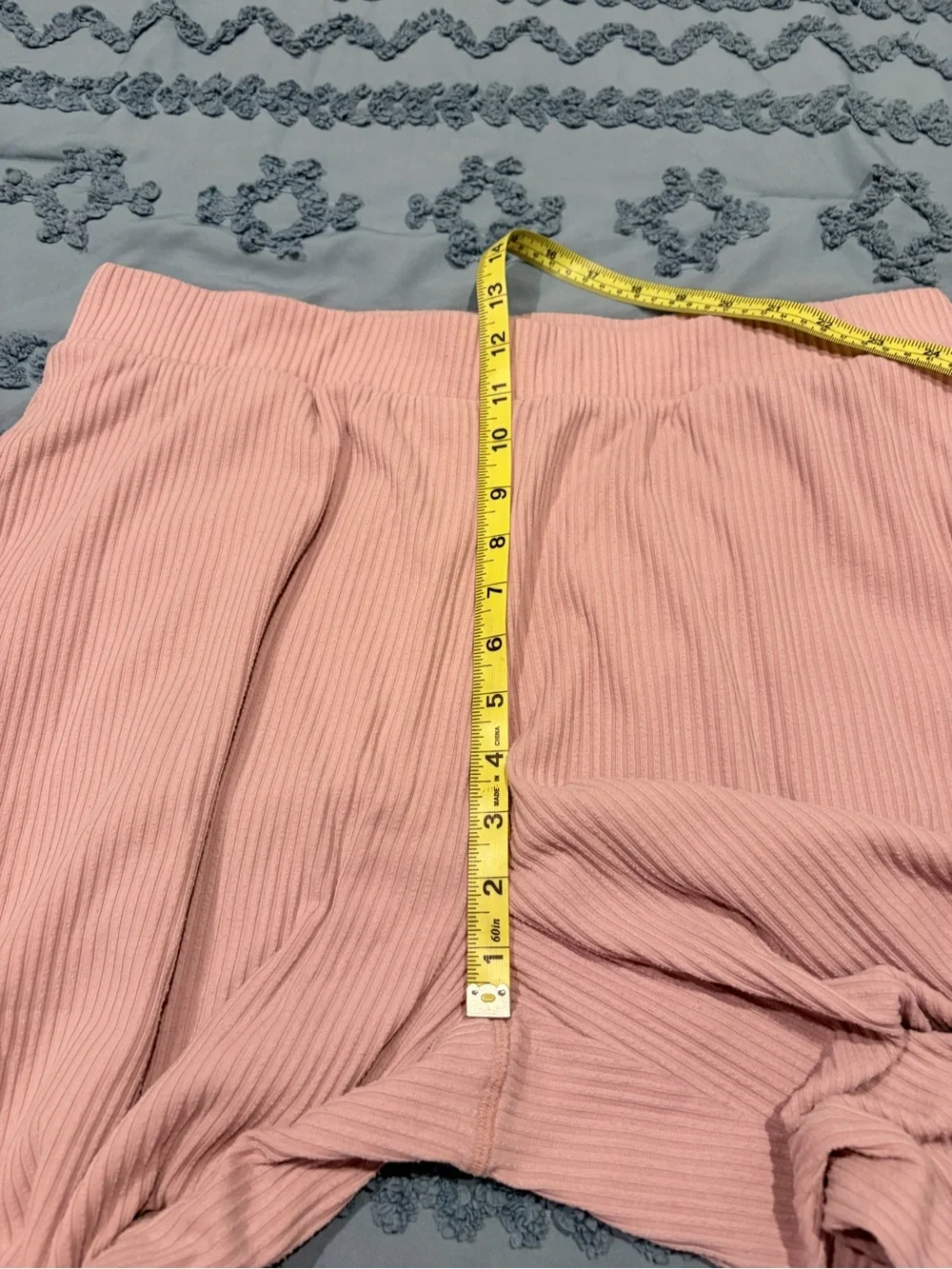 Adore Me Light Pink Ribbed Lounge Pants